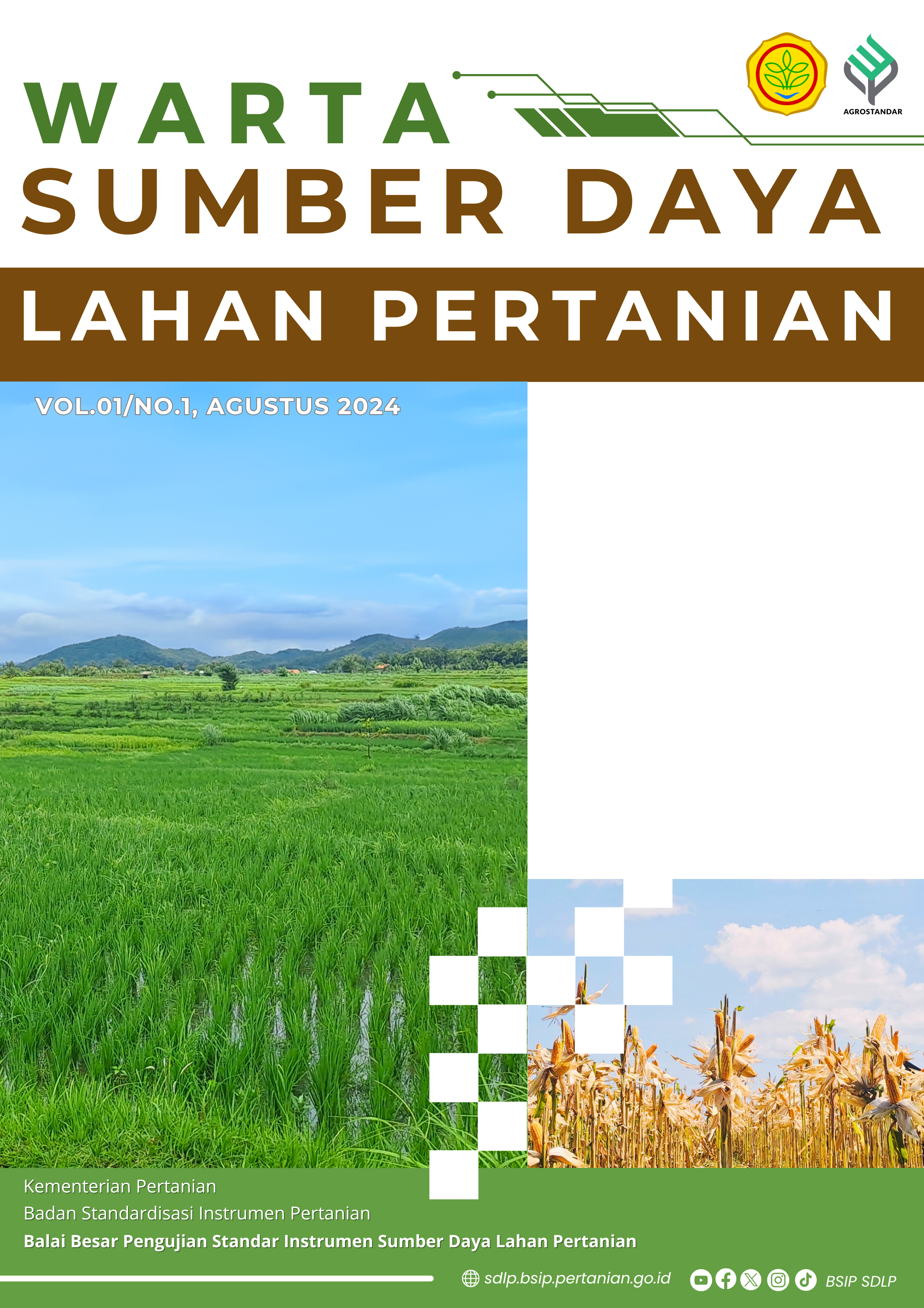 					View Vol. 1 No. 1 (2024): Warta Sumber Daya Lahan Pertanian
				