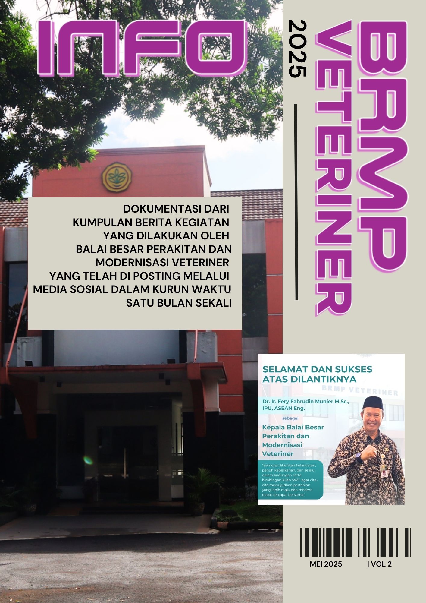 					View Vol. 2 No. 05 (2025): Info BRMP Veteriner Mei 2025
				