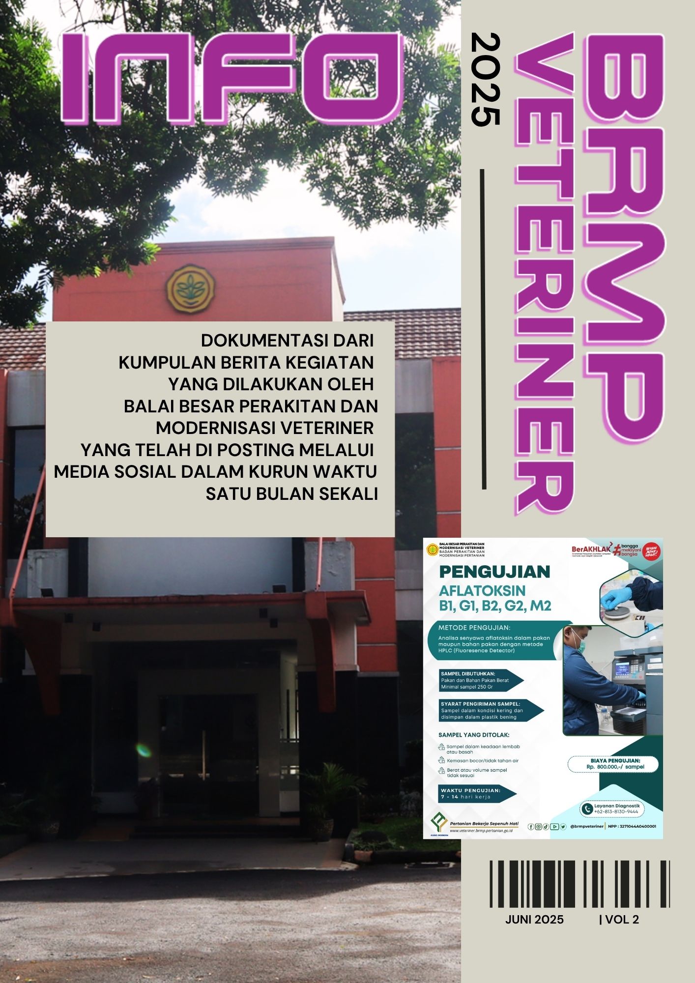 					View Vol. 2 No. 06 (2025): Info BRMP Veteriner, Juni 2025
				